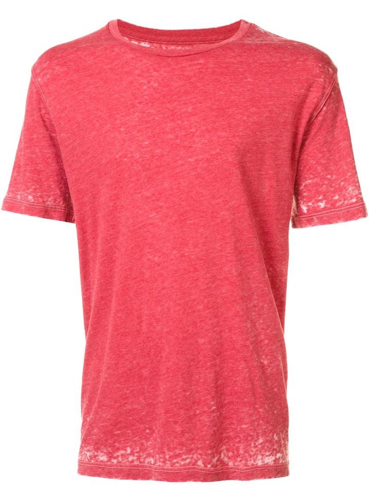 321 Round Neck T-shirt, Men's, Size: Large, Red, Cotton/polyester/rayon