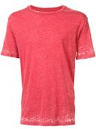 321 Round Neck T-shirt, Men's, Size: Large, Red, Cotton/polyester/rayon