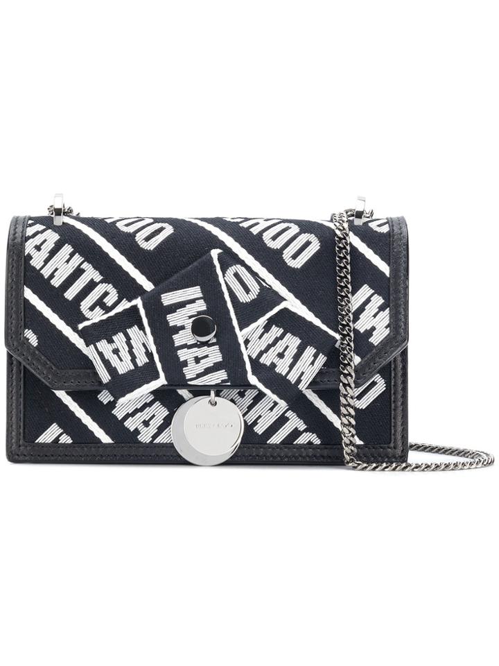 Jimmy Choo Finley Logo Tape Cross Body Bag - Black