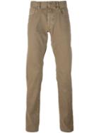 Incotex 'sky' Slim Fit Trousers, Men's, Size: 35, Nude/neutrals, Cotton/spandex/elastane