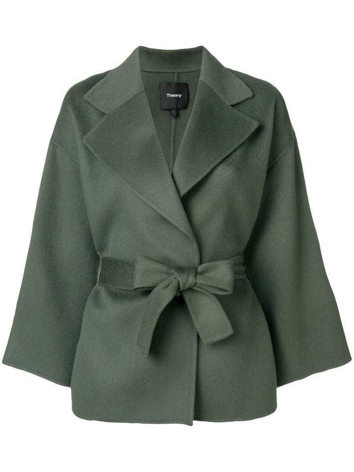 Theory Kimono-style Coat - Green