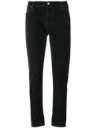 Re/done Straight Leg Skinny Jeans - Black