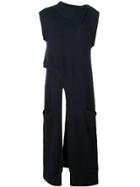 Derek Lam Criss-cross Turtleneck Cashmere Knit Tunic - Blue