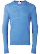 Moncler Long-sleeve Fitted Sweater - Blue