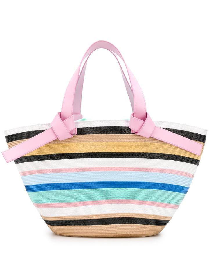 Emilio Pucci Striped Tote - Pink