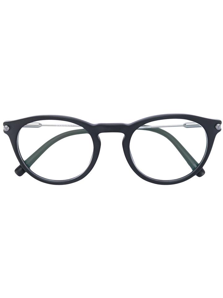 Bulgari - Round Frame Glasses - Men - Acetate/metal - 50, Black, Acetate/metal