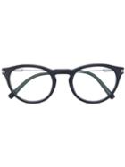 Bulgari - Round Frame Glasses - Men - Acetate/metal - 50, Black, Acetate/metal