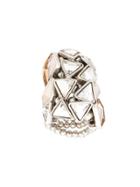 Camila Klein Embellished Ring - Silver