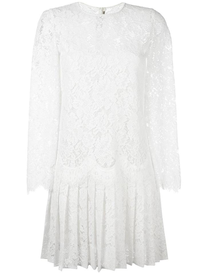 Ermanno Scervino Lace Dress, Women's, Size: 42, White, Polyamide/cotton/modal/silk