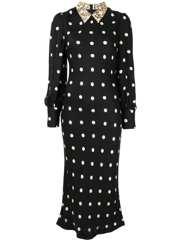 Rebecca Vallance Penelope Polka-dot Dress - Black