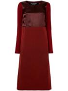 Junya Watanabe Comme Des Garçons Vintage Satin-effect Midi Dress - Red