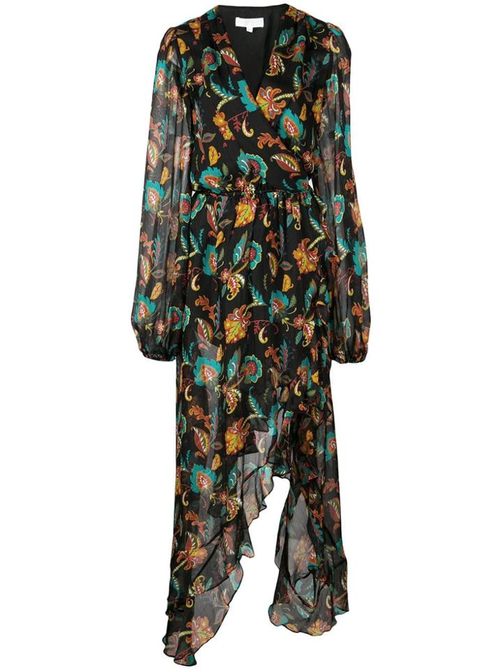 Caroline Constas Floral Print Maxi Dress - Black