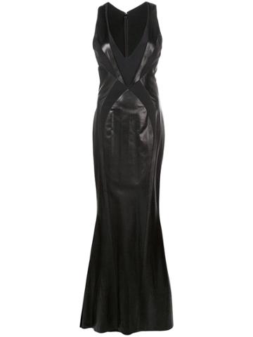 Rubin Singer Paneled Gown - Black