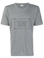 Saint Laurent Brutally In Love With You T-shirt - Grey