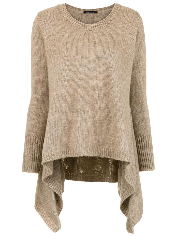 Uma Raquel Davidowicz Asymmetric Knit Top - Nude & Neutrals