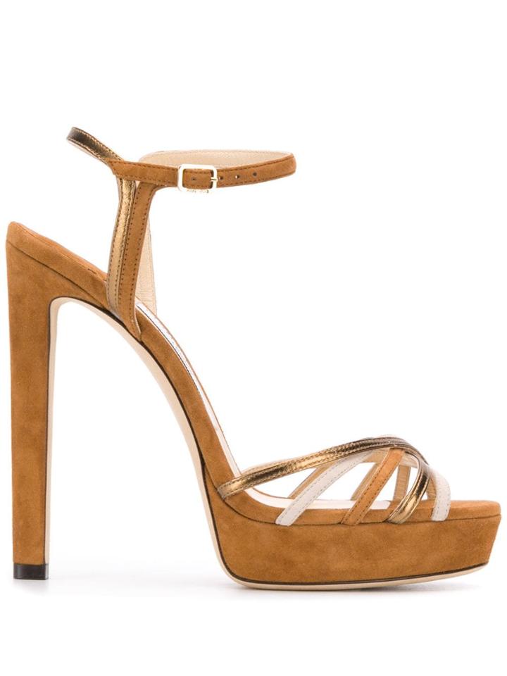Jimmy Choo Lilah 130 Sandals - Brown