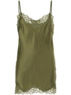 Gold Hawk Lace Insert Top - Green