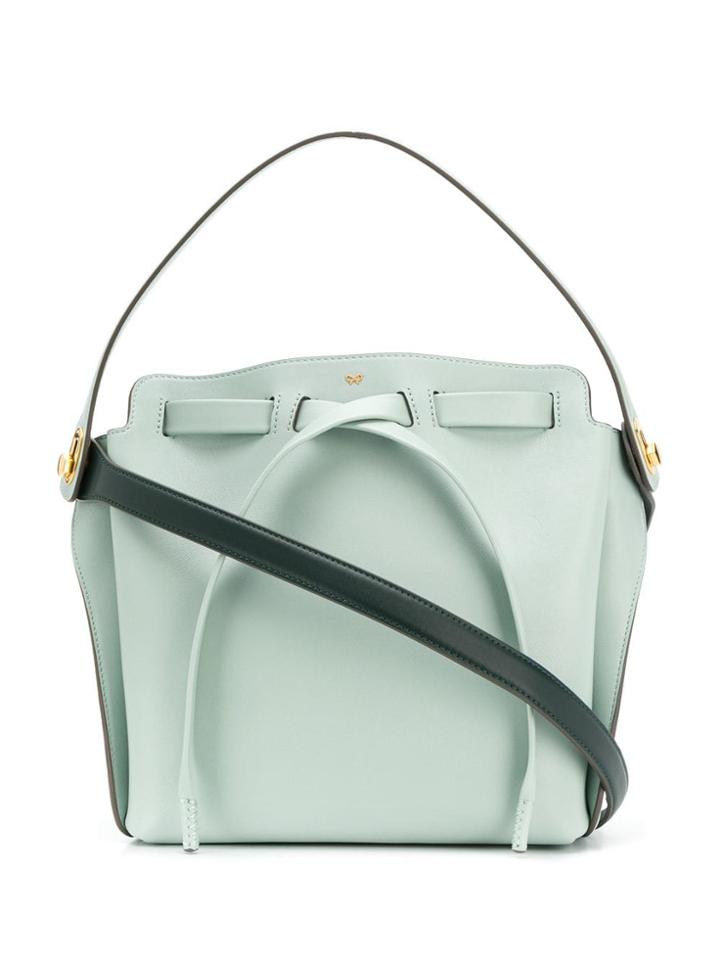 Anya Hindmarch Shoelace Drawstring Tote - Green