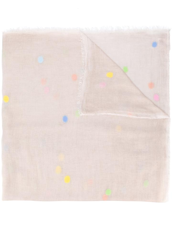 Faliero Sarti New Bongo Applique Scarf - Nude & Neutrals