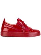 Giuseppe Zanotti Design Jayce Low-top Sneakers, Women's, Size: 38, Red, Patent Leather/leather/rubber