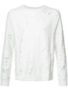 The Soloist - Distressed Sweatshirt - Men - Cotton - 52, White, Cotton