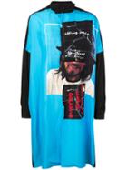 Yohji Yamamoto Life Not Money Long Blouse - Blue