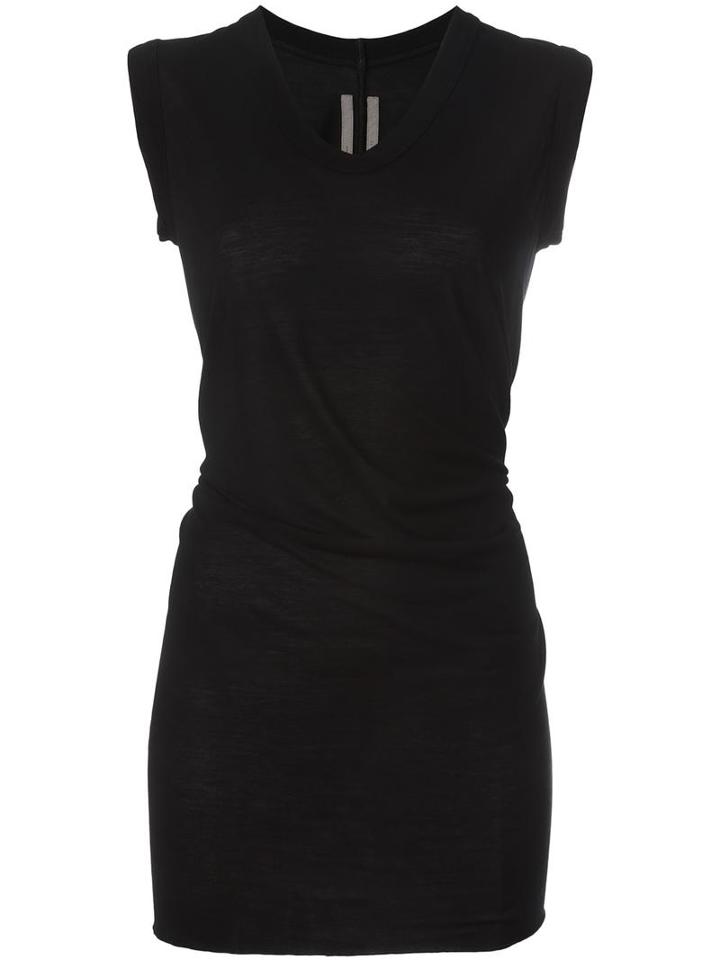 Rick Owens V-neck T-shirt, Women's, Size: 40, Black, Viscose/silk