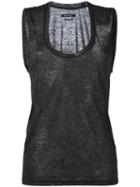 Isabel Marant Maik Tank Top, Women's, Size: Small, Grey, Linen/flax