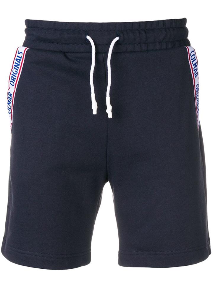 Colmar Logo Tape Running Shorts - Blue