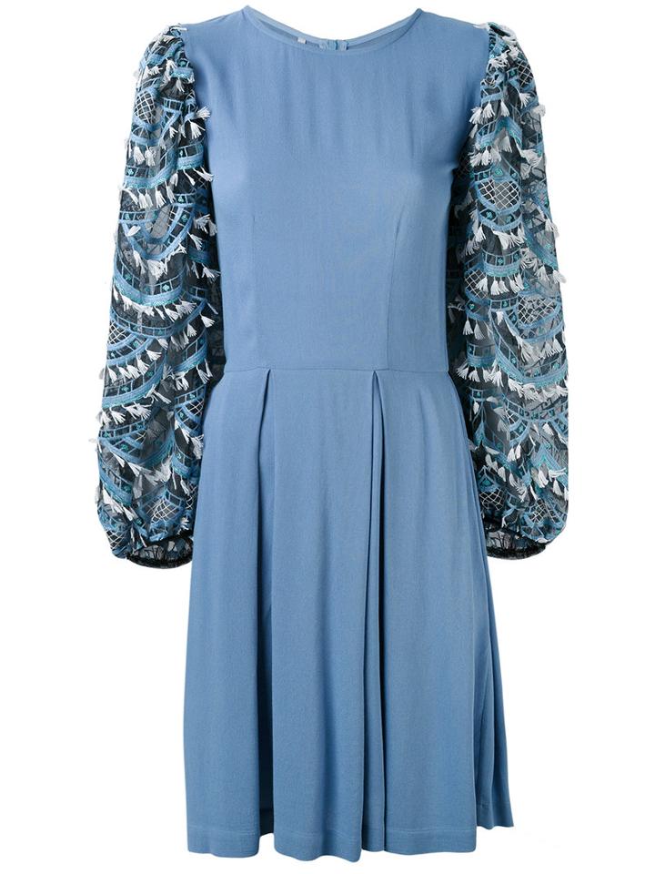 Alcoolique - 'silvania' Dress - Women - Polyester - M, Blue, Polyester