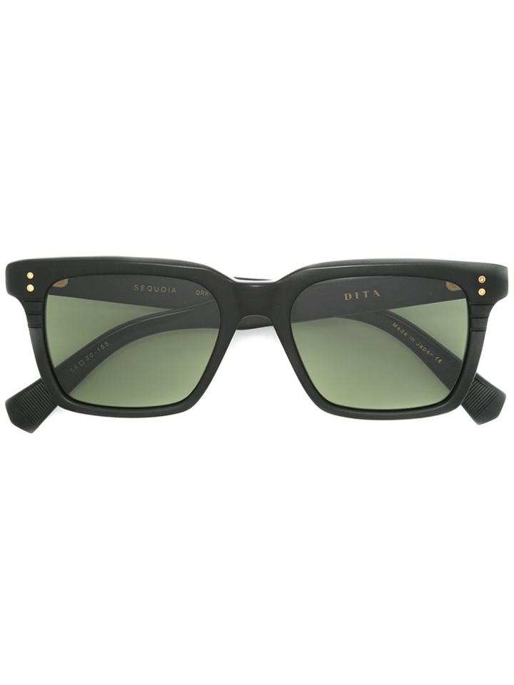 Dita Eyewear Square Frame Sunglasses - Green