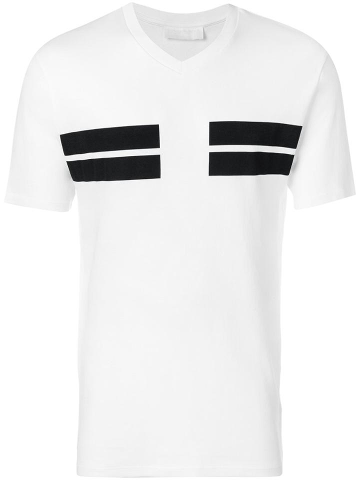 Neil Barrett Double Striped T-shirt - White