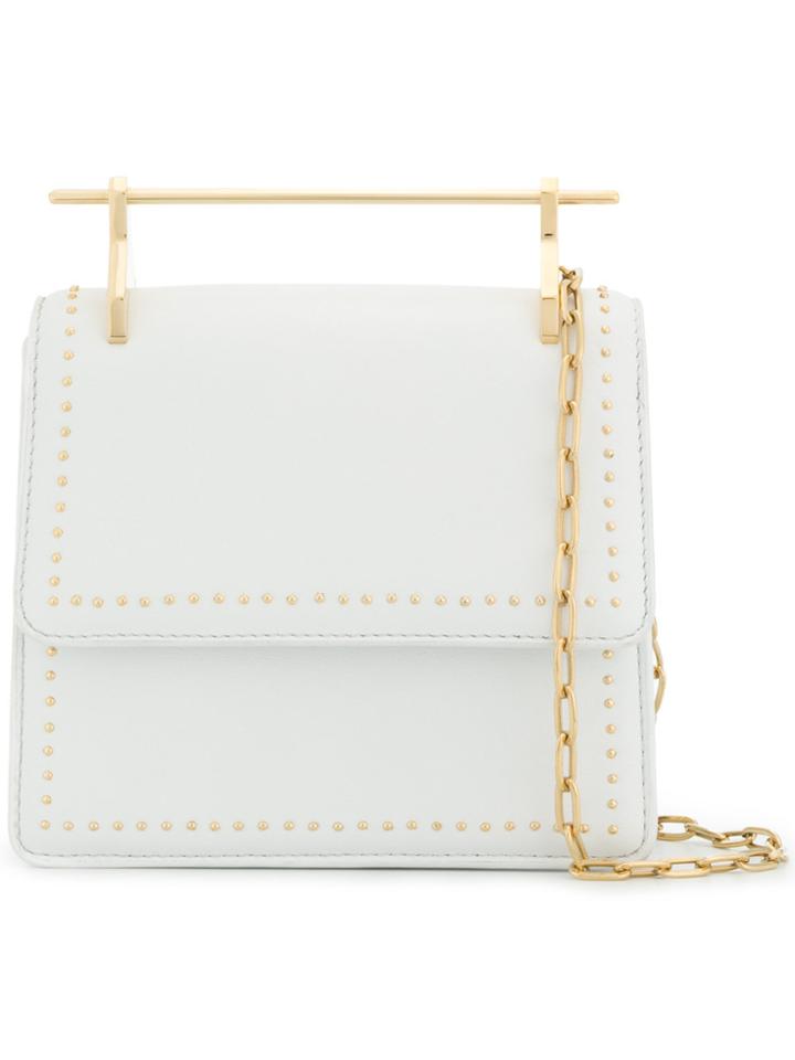M2malletier Collect Studded Shoulder Bag - White