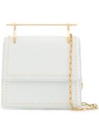 M2malletier Collect Studded Shoulder Bag - White