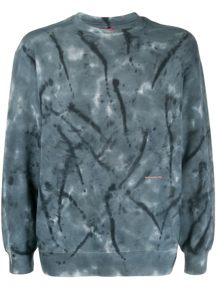 Eckhaus Latta Tie Dye Sweatshirt - Blue