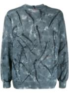 Eckhaus Latta Tie Dye Sweatshirt - Blue