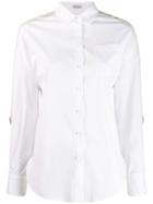 Brunello Cucinelli Strap Sleeve Detail Shirt - White