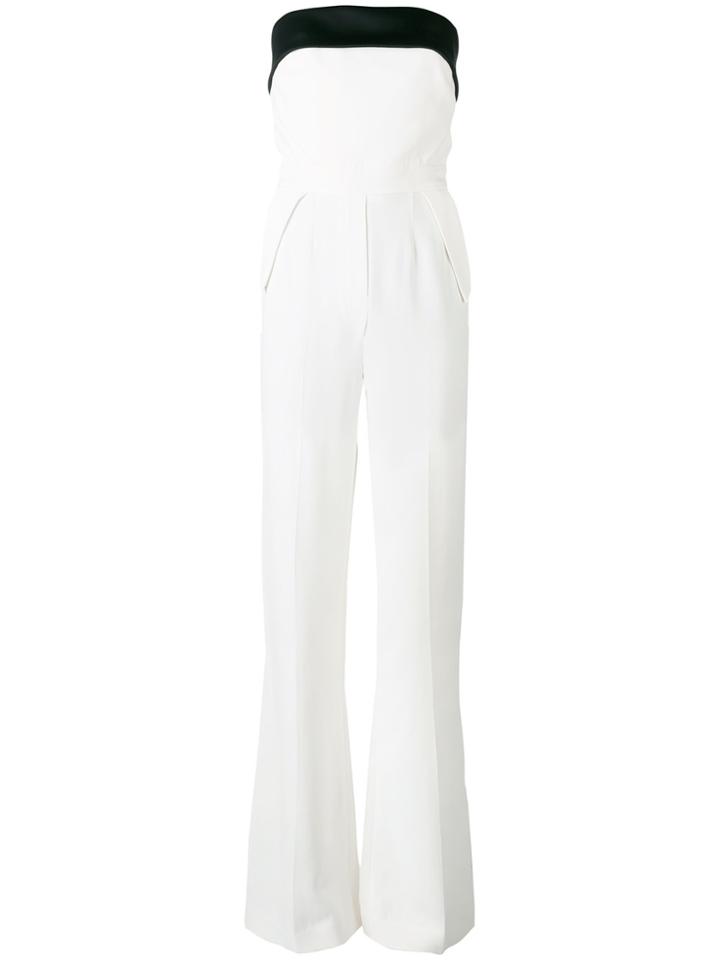 Elie Saab Contrast Jumpsuit - White