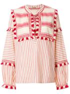 Dodo Bar Or Stripe And Tassel Detailed Blouse - Neutrals