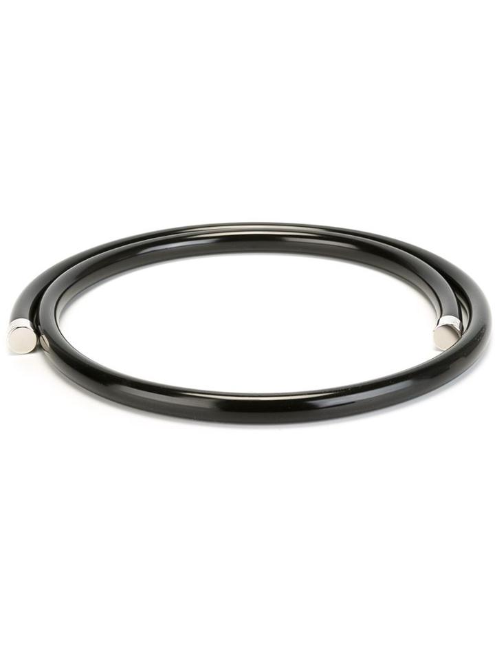 Jil Sander Tube Belt, Women's, Black, Plastic