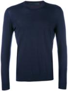 Kiton - Crew Neck Jumper - Men - Wool - Xl, Blue, Wool