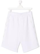 Emporio Armani Kids Logo Band Shorts - White