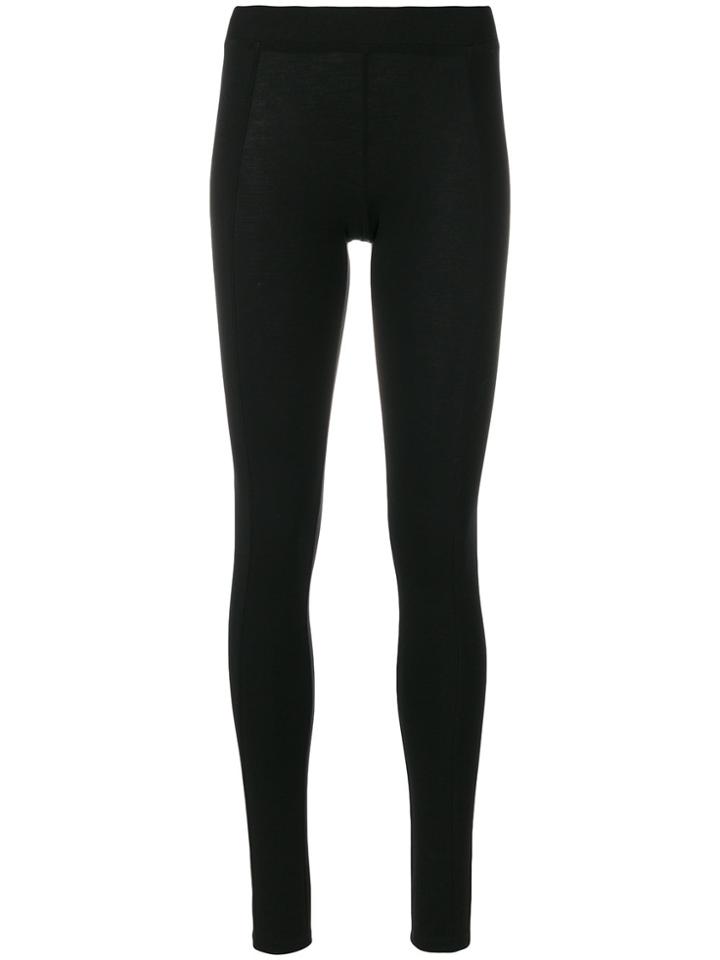 Le Tricot Perugia Panelled Leggings - Black