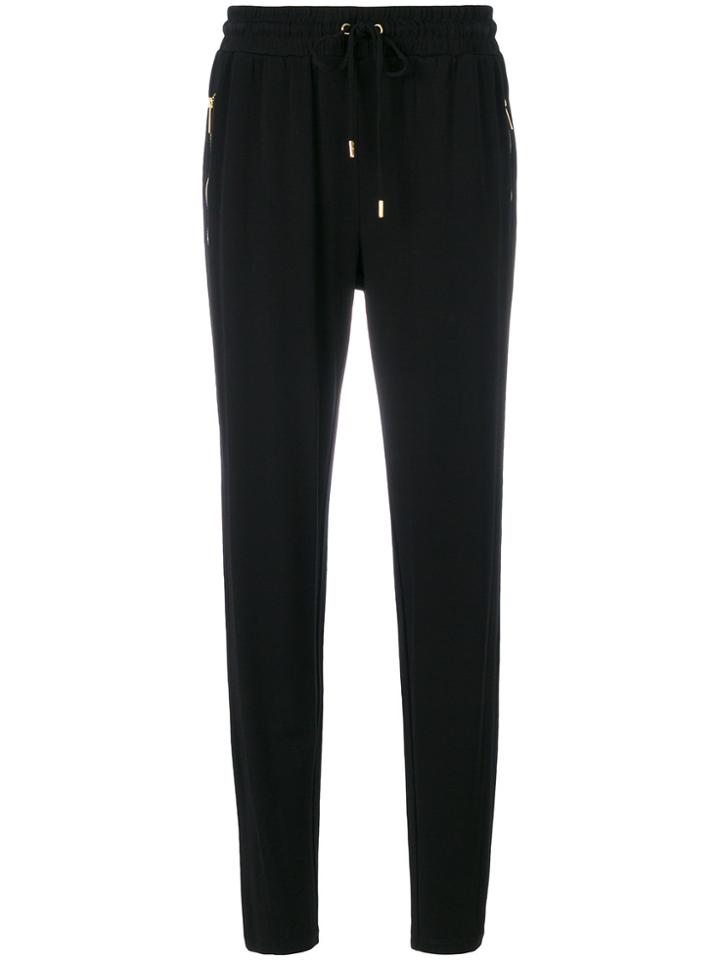 Michael Michael Kors Jogger Tapered Trousers - Black