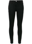 Frame Denim - Le Color Cropped Mid-rise Jeans - Women - Cotton/polyester/spandex/elastane - 32, Black, Cotton/polyester/spandex/elastane