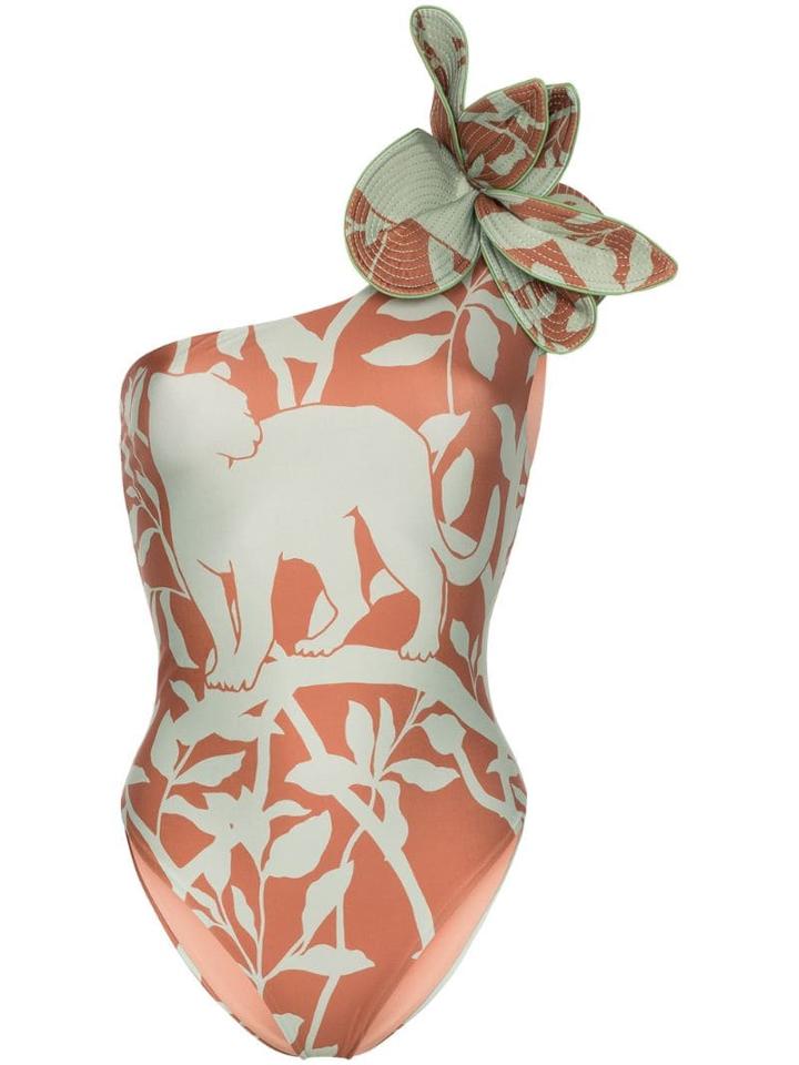 Johanna Ortiz Buckets Of Rain Jungle-print Swimsuit - Green
