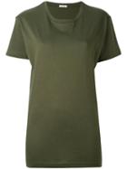 Tomas Maier - Plain T-shirt - Women - Cotton - M, Green, Cotton