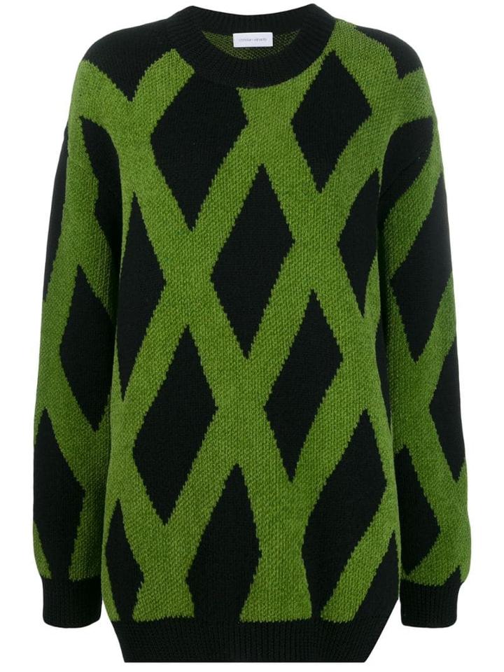 Christian Wijnants Karla Diamond-pattern Jumper - Black