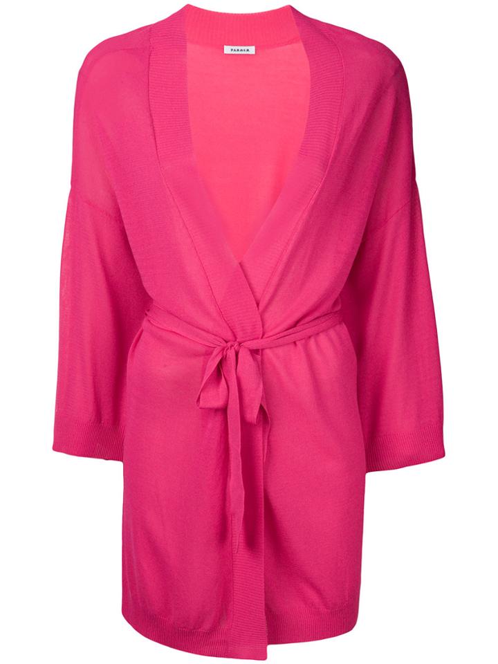 P.a.r.o.s.h. Loose Fit Cardigan - Pink & Purple