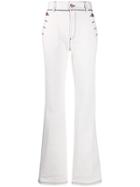 See By Chloé Flared High Waisted Jeans - White